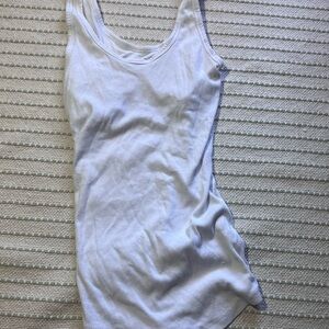 GAP BODY White Ribbed Tank Top